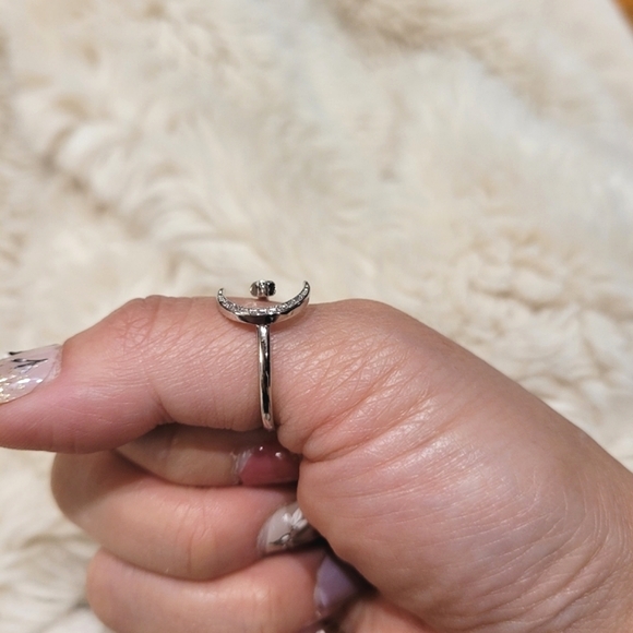 🍒NEW🍒 925 STERLING SILVER MOON & STARS RING - Picture 13 of 13